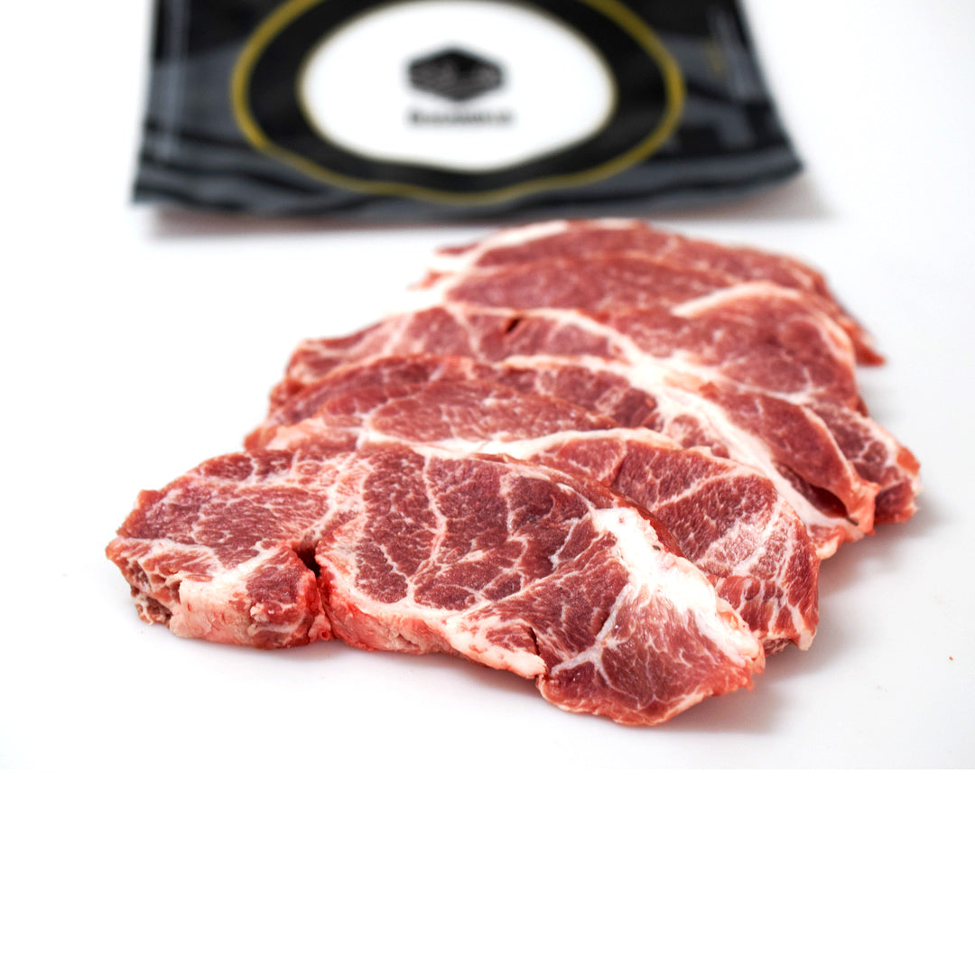 Plato de churrasquito ibérico fileteado