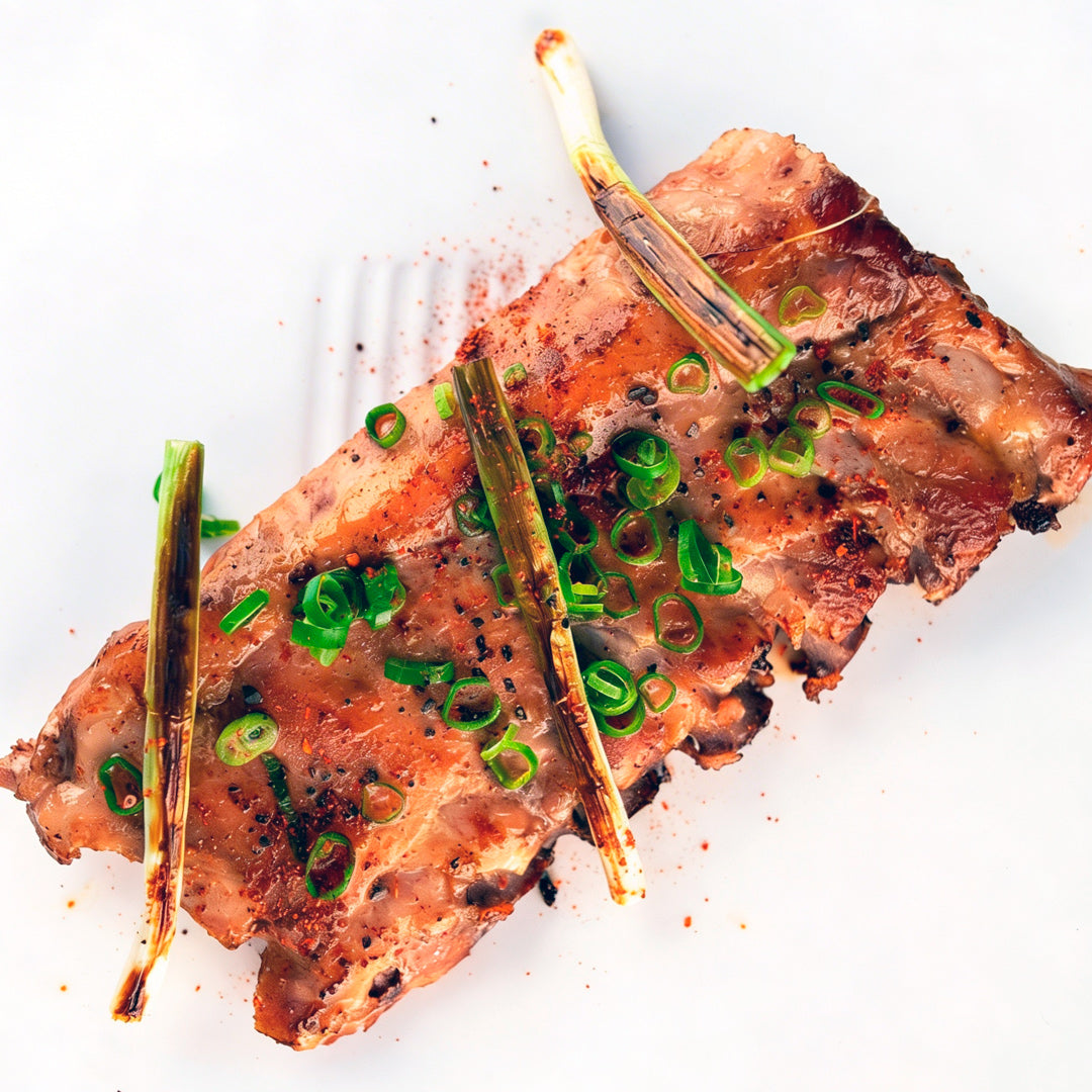 1/2 costilla de cerdo a baja temperatura